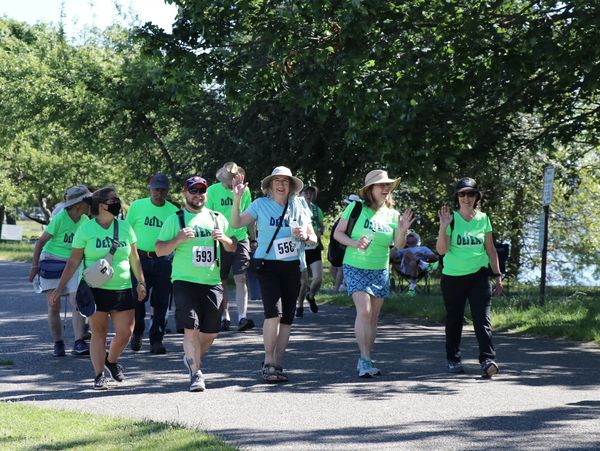 Group of racers walking