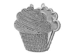 Celebrating You Shop Ice Cream Cone Shaped Crystal Clutch Cup Cake Evening Bag Purse Silver