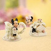 Mickey Mouse Minnie Mouse Picnic Cream and Sugar Set Walt Disney Showcase Lenox Classics 