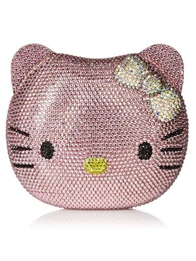 Full Crystal Clutch in Pink with Irridesent bow