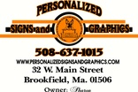 PERSONALIZED SIGNS & GRAPHICS 
By: Sharon