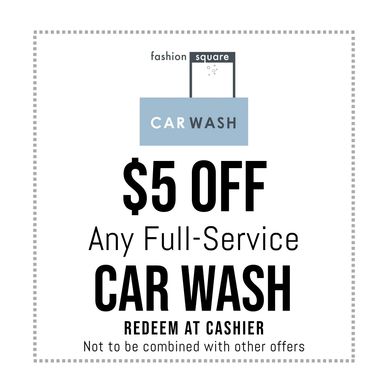 coupon fashion square carwash