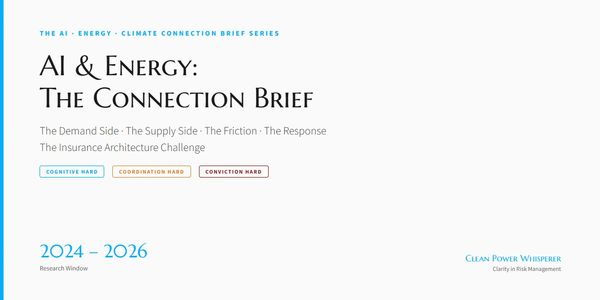 Title page of AI and Energy connection brief for 2024-2026 research window.