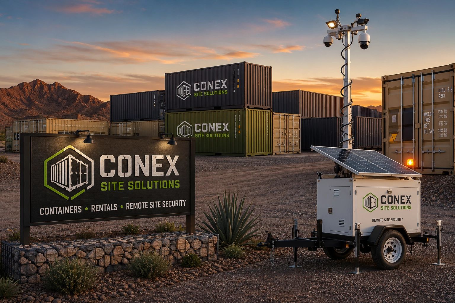 CONEX SITE SOLUTIONS

Containers • Rentals • Remote Site Security