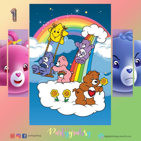 Care Bears Birthday Party Decoration/Background