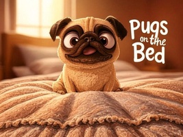  Pugs On The Bed