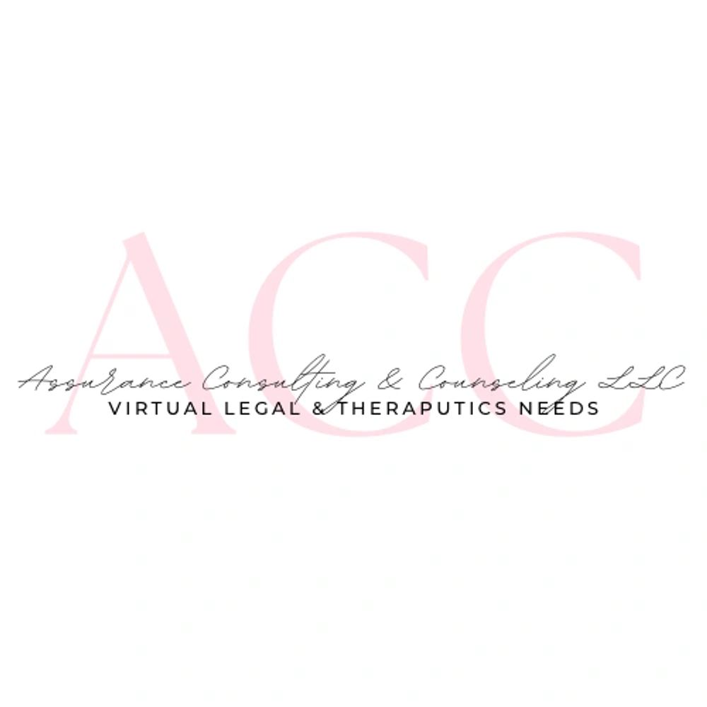 Logo for Assurance Consulting & Counseling LLC focusing on virtual legal and therapeutic services.