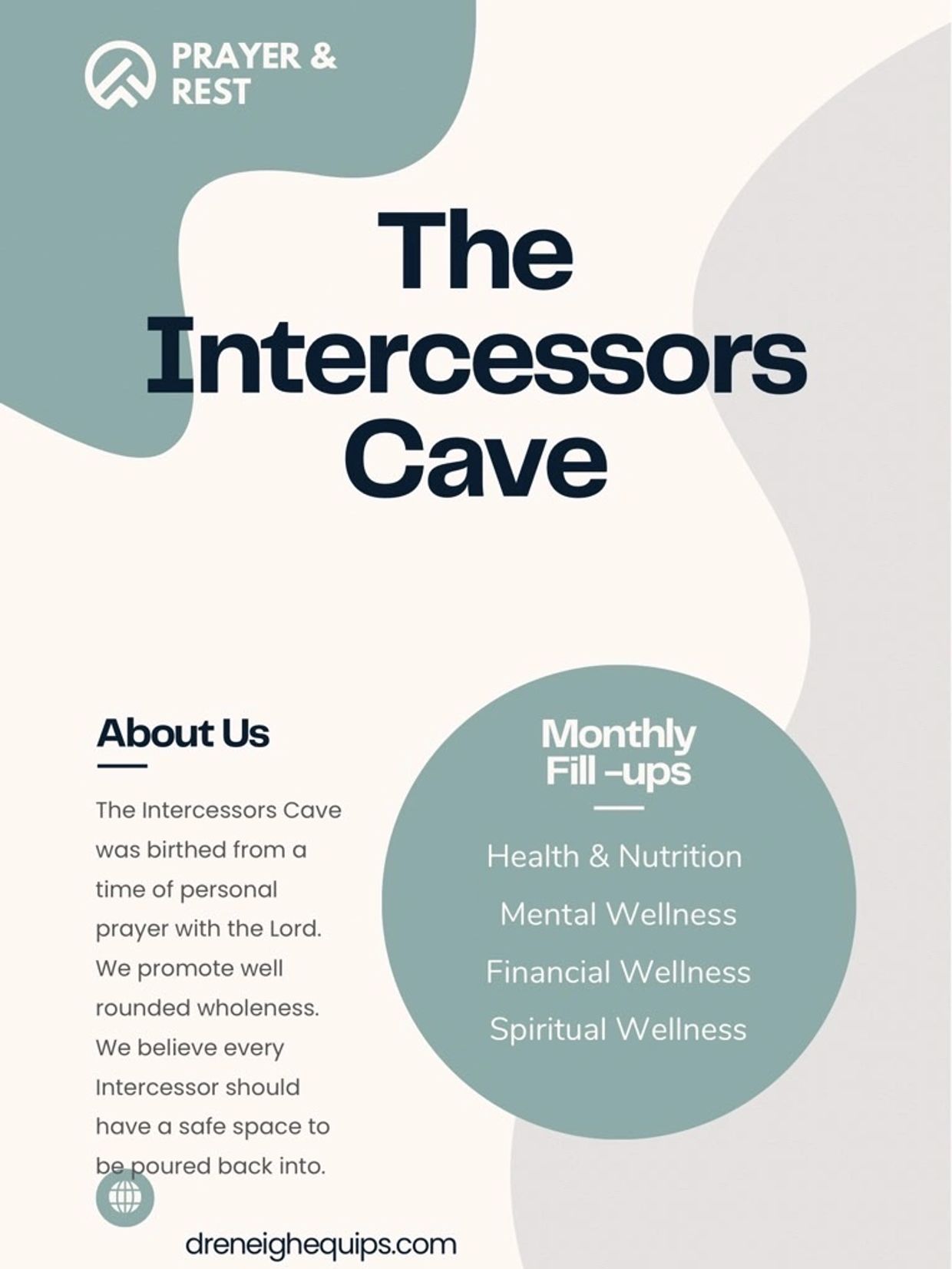 The Intercessors Cave is a safe haven for intercessors to be poured into spiritually and emotionally