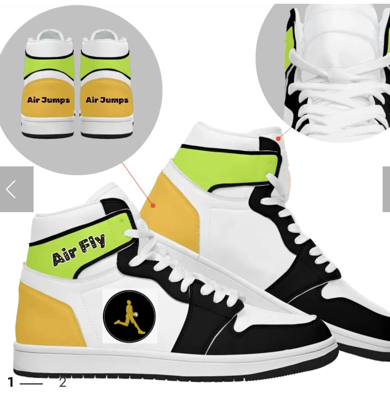 Air Jordan AJ1 Mid Air Jumps Air Fly Sneaker Shoes FD8781-500  $99 Free Shipping