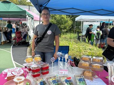 Farmer with sweet treats
