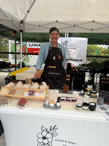 Faith and Hope at Farmers market