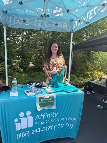 Affinity stand at event
