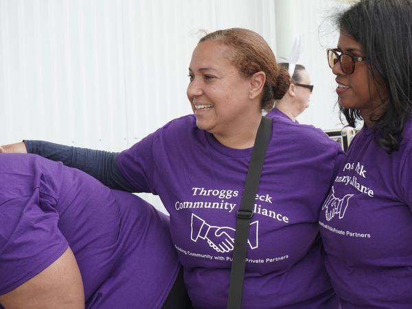 Volunteers Smiling