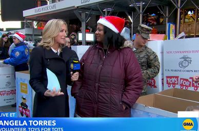 Angela Torres being interviewed on Good Morning America