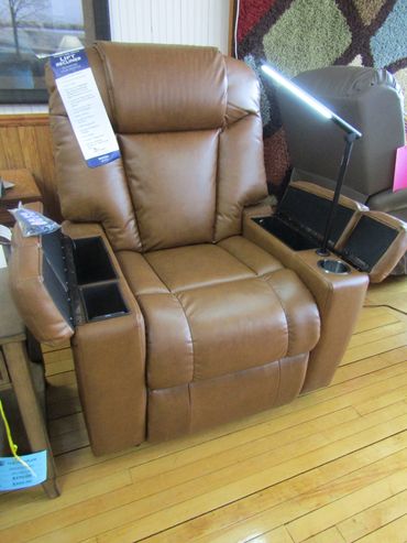 Rhodes Power Lift Chair with Infrared Heatwave Heating and Wireless Phone Charger and Reading Light