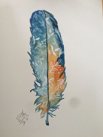 Watercolor Feather and Class Reviews