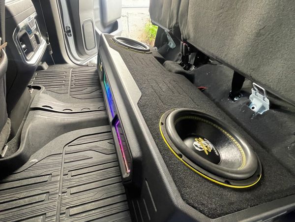 PCA Enclosures Denali under seat Subwoofer Box with Led Lighting