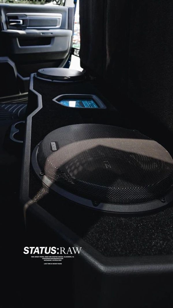 PCA Enclosures Ram under seat Subwoofer Box with Led Lighting
