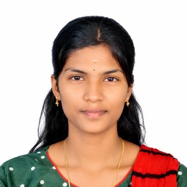 Portrait of a young woman with long dark hair and traditional attire.