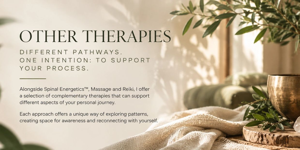 Complementary therapies to support personal healing journeys.