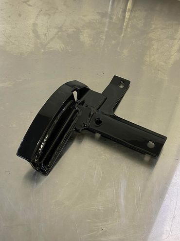 custom, fabricated and powder coated rotor guard for an ATV