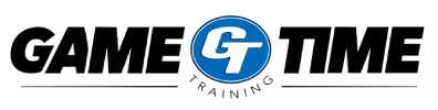 Logo with the words 'Game Time Training' and a stylized GT in a blue circle.