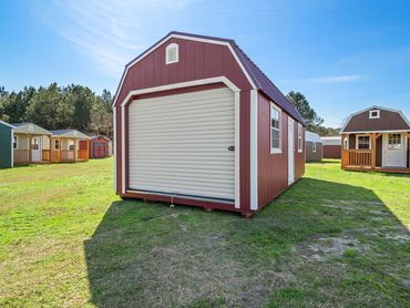 Lofted Garage shed portable