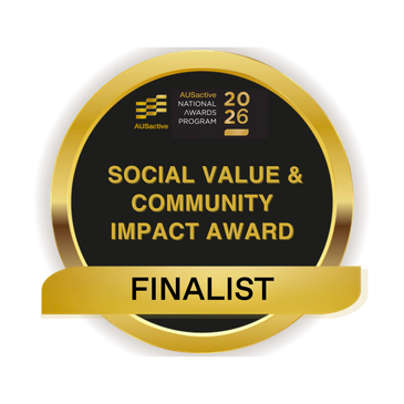 Gold medal for Social Value &amp; Community Impact Award finalist 2026.
