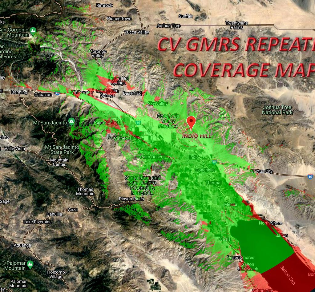 Our repeater coverage map
