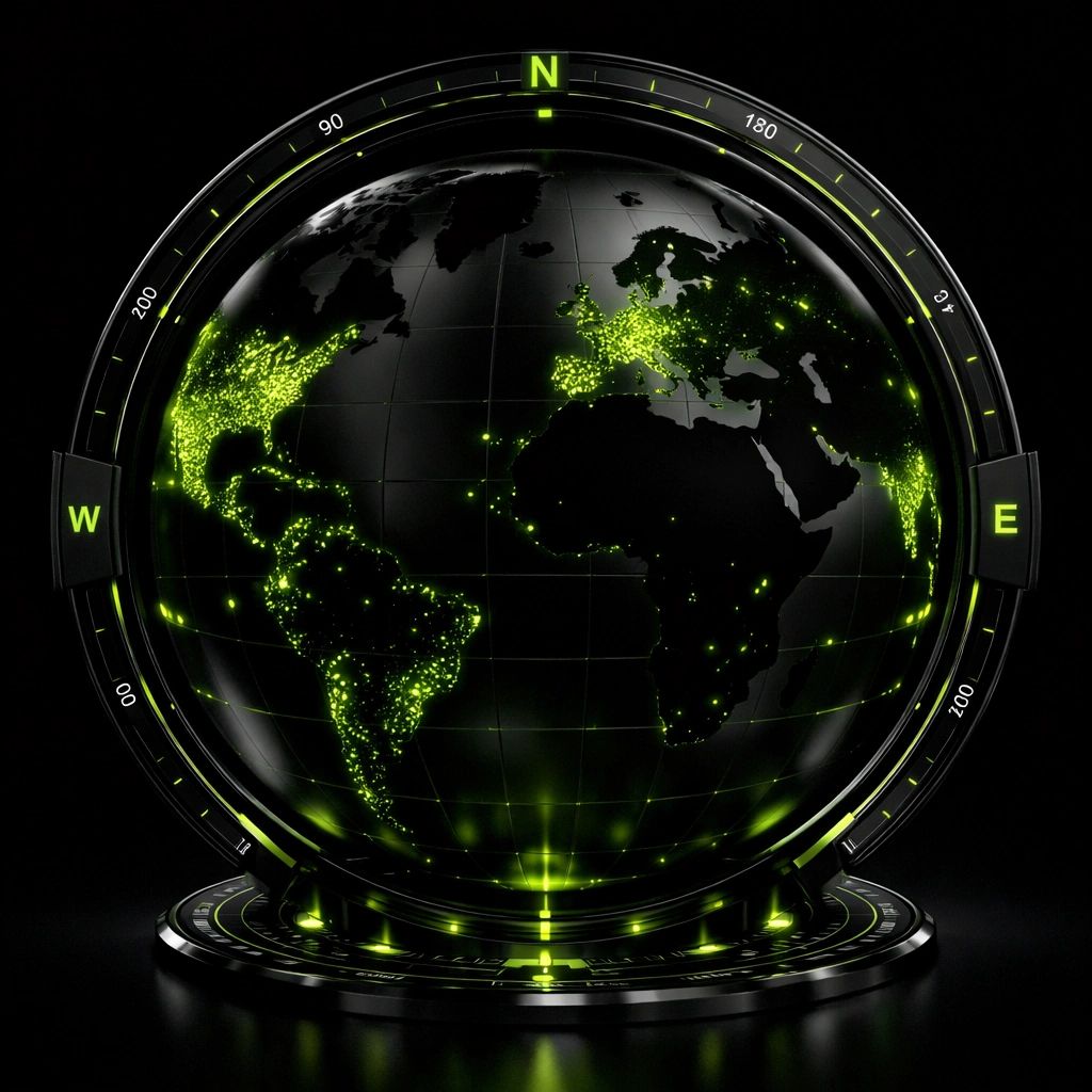 Each light on the map will represent a member of AeroAddicts and the social connection between all.