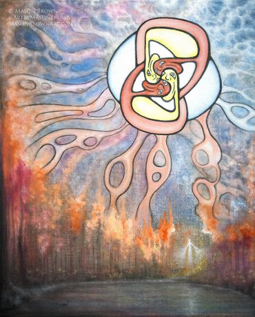 Connection (oil painting, 16"x 20" canvas) 2025
