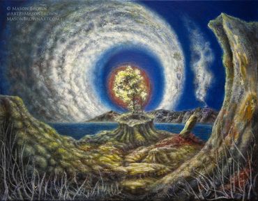 Cove (oil painting, 11"x 14" canvas panel) 2022