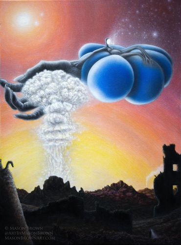 Cradle of Life (oil painting, 18"x 24" canvas) 2024