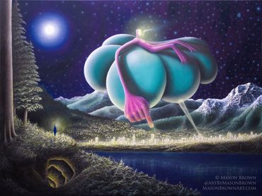 Hadean (oil painting, 30"x 40" canvas) 2020