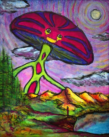 Roo (acrylic painting, 16"x 20" canvas panel) 2008