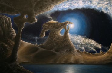 The Whale (oil painting, 24"x 36" canvas) 2019