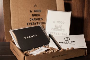 Press On Paper Co, a startup that The Stoke helped launch & grow!