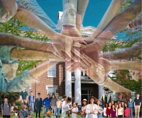 Picture of people coming together to make a community