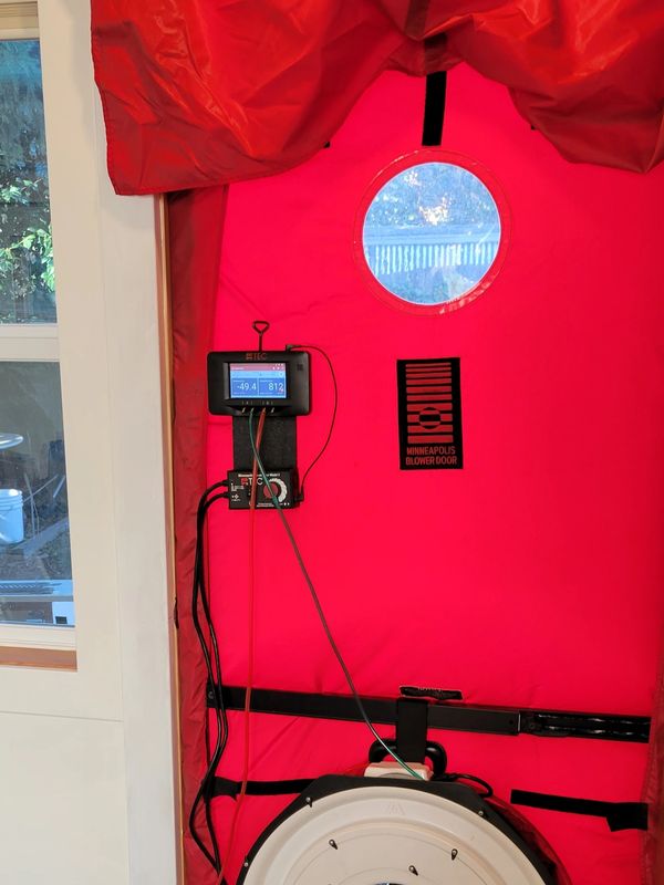 The Energy Conservatory MInneapolis Blower Door air leakage test equipment