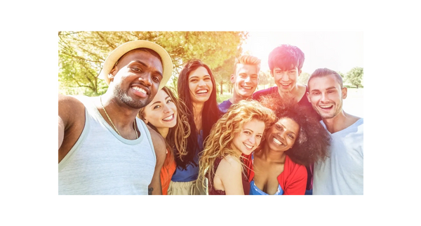 Youth in a group 