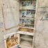1930 curio cabinet decoupage vintage seed catalog