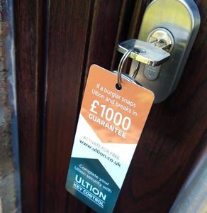 Brown Composite front door fitted by us with the Brisant Ultion cylinder lock. 