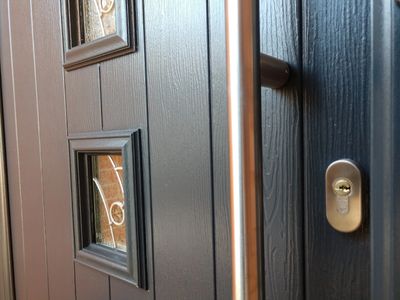 This customer chose Anthracite Grey, most popular colour choice, for their new front door.