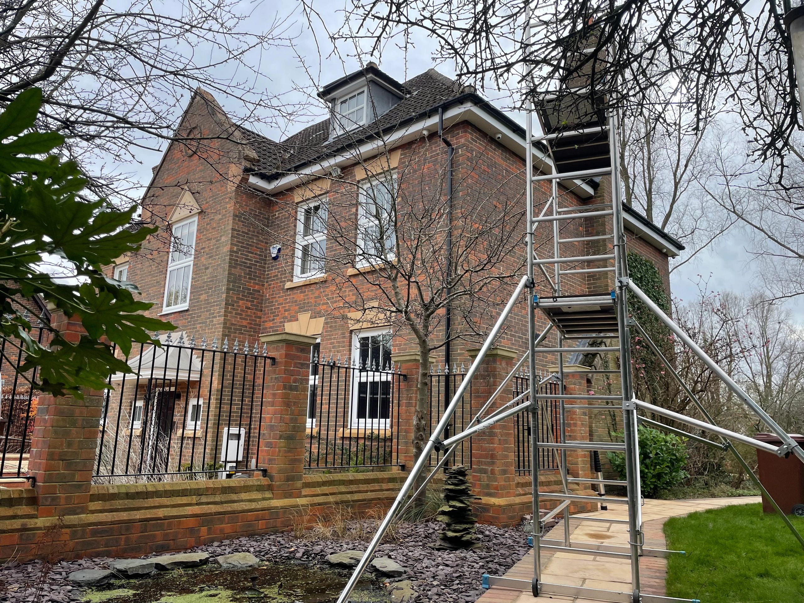 Professional exterior cleaning result