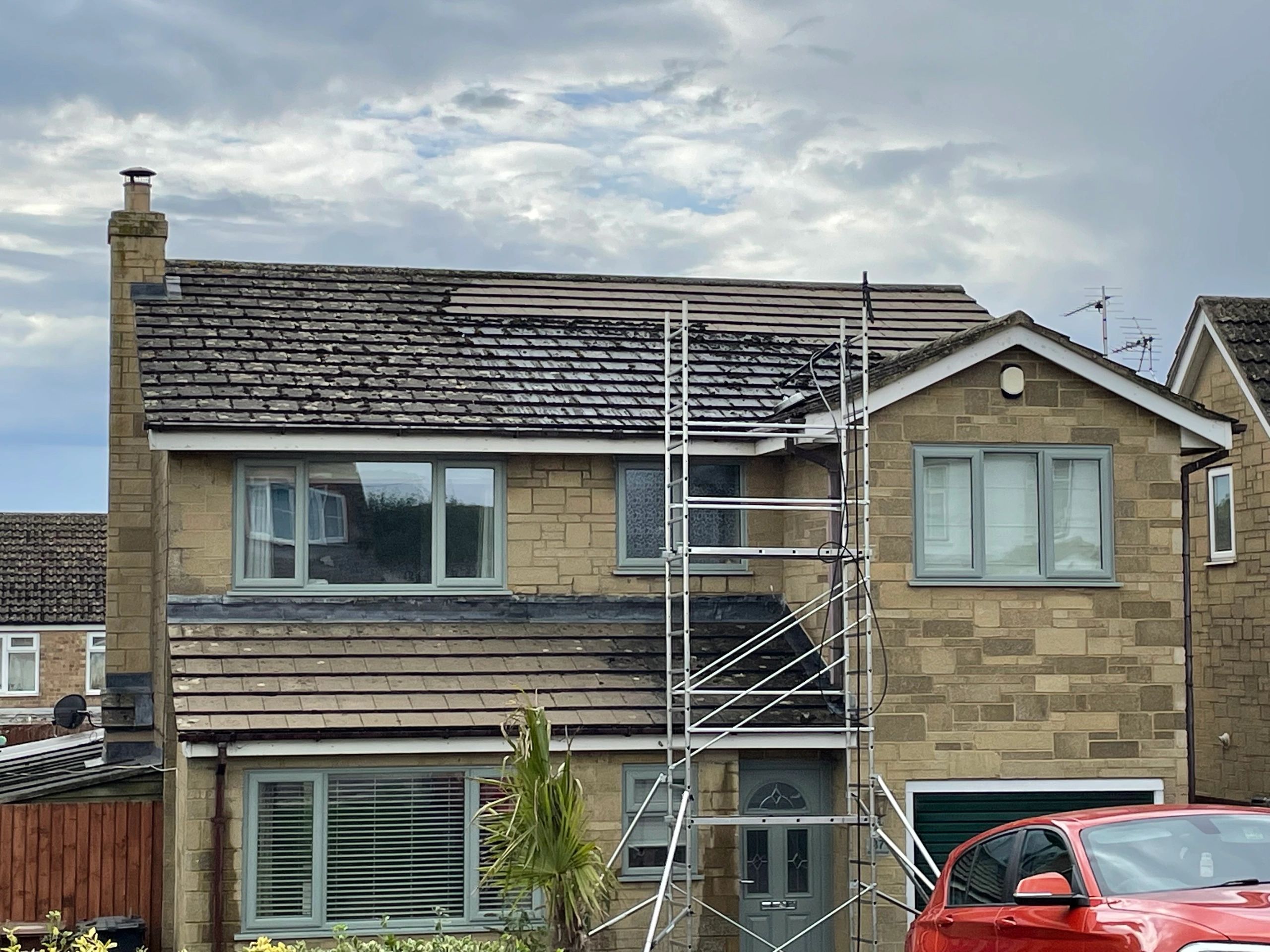 Roof cleaning — moss and algae removal