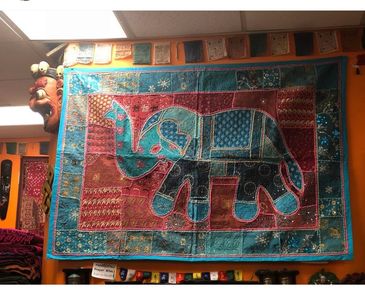 handmade Good luck elephant tapestry