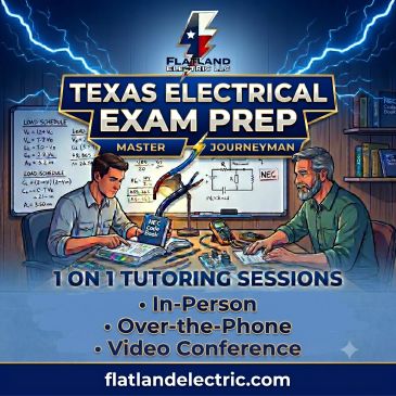 Texas Electrical Exam Prep with 1-on-1 tutoring in person, phone, or video.
