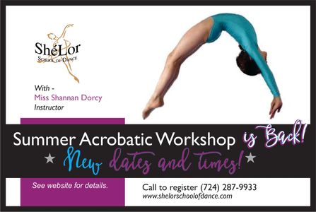 Summer Acrobatic Workshop With Miss Shannan Dorcy