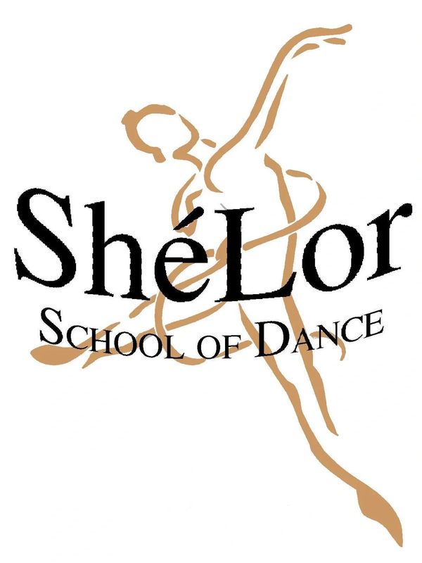 Shelor school of dance logo in black color