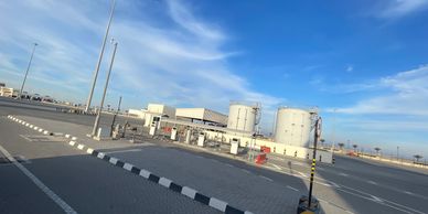 Photograph taken by Samantha during Hamad Port tour in Doha Qatar